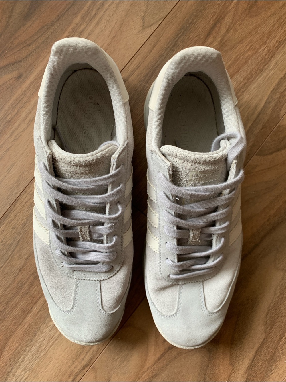 Adidas SL 72 RTN Grey Crystal White Suede Sneakers JH5090 Men Size 11 - Picture 2 of 5